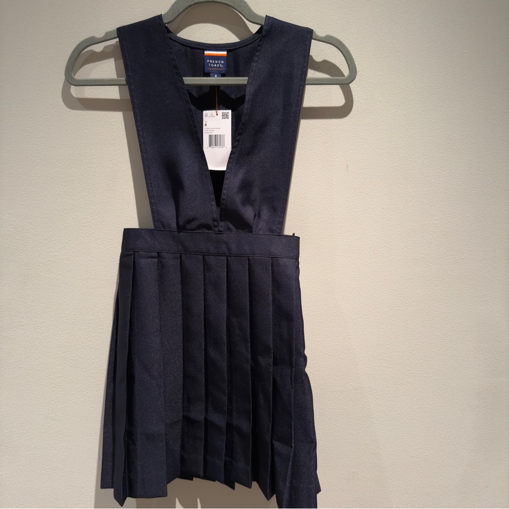 NWT- French Toast Navy Pleated Girls Dress Uniform Size 8